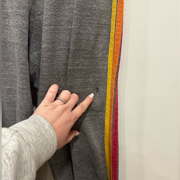 Aviator Nation 5 Stripe Sweatpants Heather Gray Large *Flawed - Picture 6 of 9